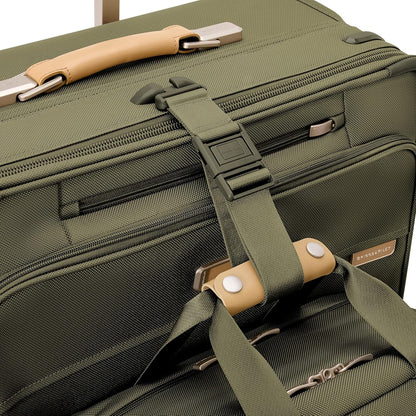 Briggs & Riley Cabin Spinner - Carry On Luggage for Travel, Suitcases with Wheels, Softside Rolling Bag for Men & Women, Fits Under Plane Seat, Interlocking Handle - Baseline Collection, Black