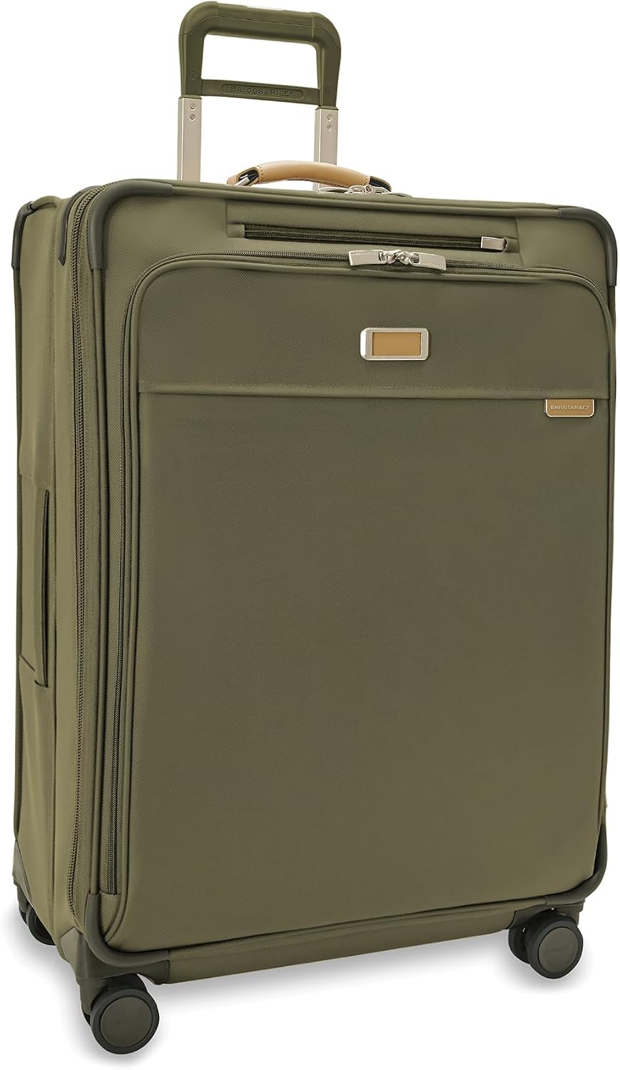 Briggs & Riley Cabin Spinner - Carry On Luggage for Travel, Suitcases with Wheels, Softside Rolling Bag for Men & Women, Fits Under Plane Seat, Interlocking Handle - Baseline Collection, Black