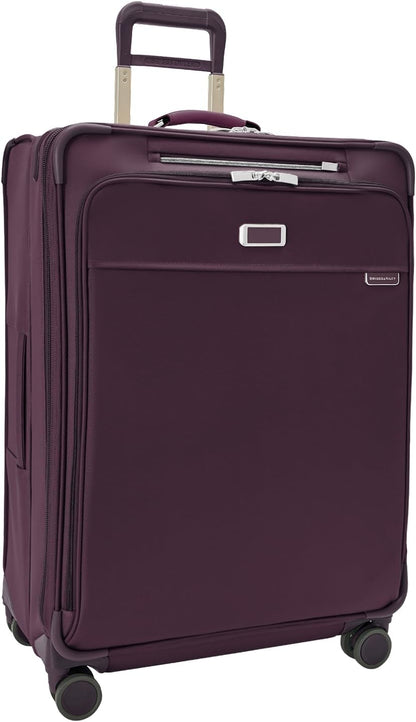 Briggs & Riley Cabin Spinner - Carry On Luggage for Travel, Suitcases with Wheels, Softside Rolling Bag for Men & Women, Fits Under Plane Seat, Interlocking Handle - Baseline Collection, Black