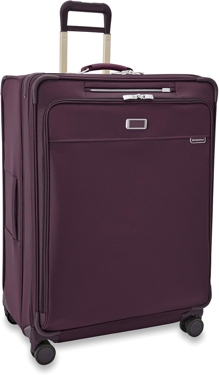 Briggs & Riley Cabin Spinner - Carry On Luggage for Travel, Suitcases with Wheels, Softside Rolling Bag for Men & Women, Fits Under Plane Seat, Interlocking Handle - Baseline Collection, Black