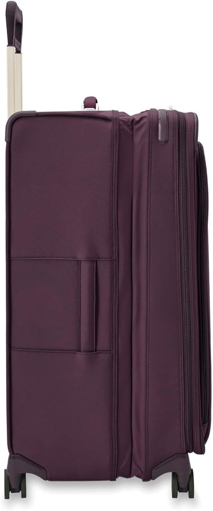 Briggs & Riley Cabin Spinner - Carry On Luggage for Travel, Suitcases with Wheels, Softside Rolling Bag for Men & Women, Fits Under Plane Seat, Interlocking Handle - Baseline Collection, Black