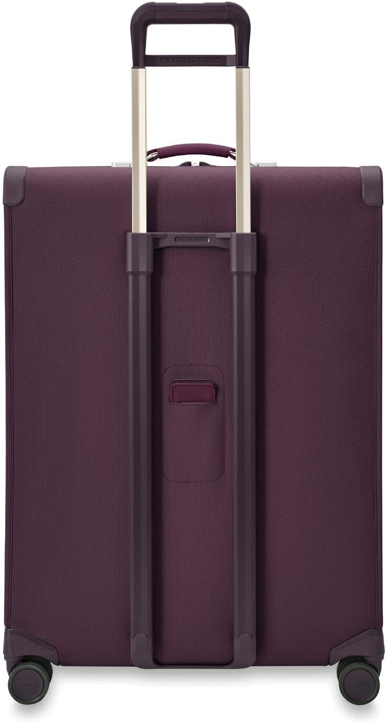 Briggs & Riley Cabin Spinner - Carry On Luggage for Travel, Suitcases with Wheels, Softside Rolling Bag for Men & Women, Fits Under Plane Seat, Interlocking Handle - Baseline Collection, Black