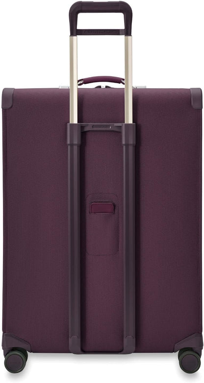 Briggs & Riley Cabin Spinner - Carry On Luggage for Travel, Suitcases with Wheels, Softside Rolling Bag for Men & Women, Fits Under Plane Seat, Interlocking Handle - Baseline Collection, Black