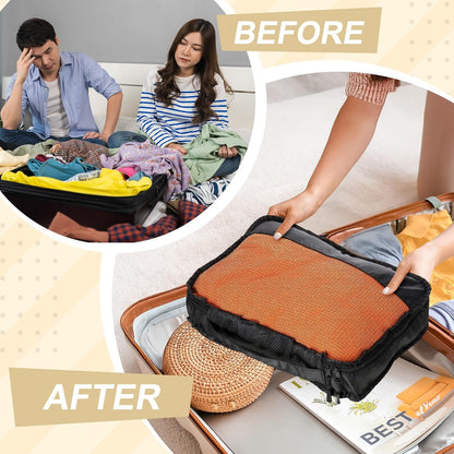 5 Pcs Packing Cubes for Suitcase Large Travel Cubes Carry on Luggage Organizer Bags for Clothes Accessories (L,Pastel)