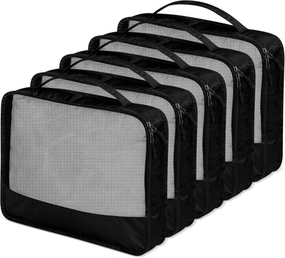 5 Pcs Packing Cubes for Suitcase Large Travel Cubes Carry on Luggage Organizer Bags for Clothes Accessories (L,Pastel)