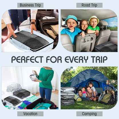 5 Pcs Packing Cubes for Suitcase Large Travel Cubes Carry on Luggage Organizer Bags for Clothes Accessories (L,Pastel)