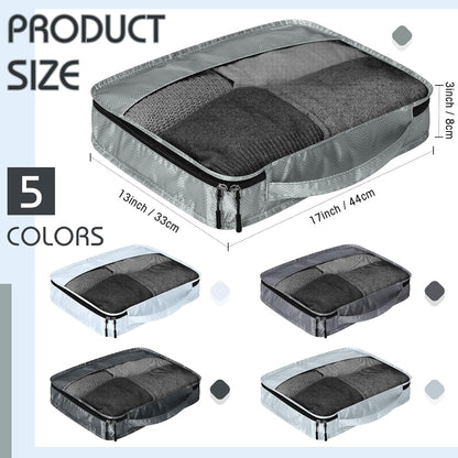 5 Pcs Packing Cubes for Suitcase Large Travel Cubes Carry on Luggage Organizer Bags for Clothes Accessories (L,Pastel)
