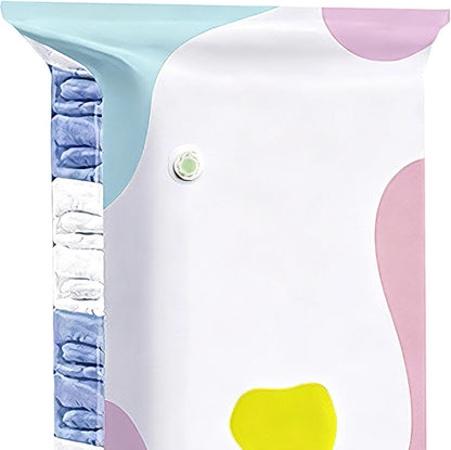 Space Saver Bags - Pump-Free 3d Vacuum Storage Bags | Thickened Pa Pe Roll-Up Compression Packing Organizer | Cube Press Seal Airtight Space Saving Bag for Clothes Blanket Mattress Wardrobe