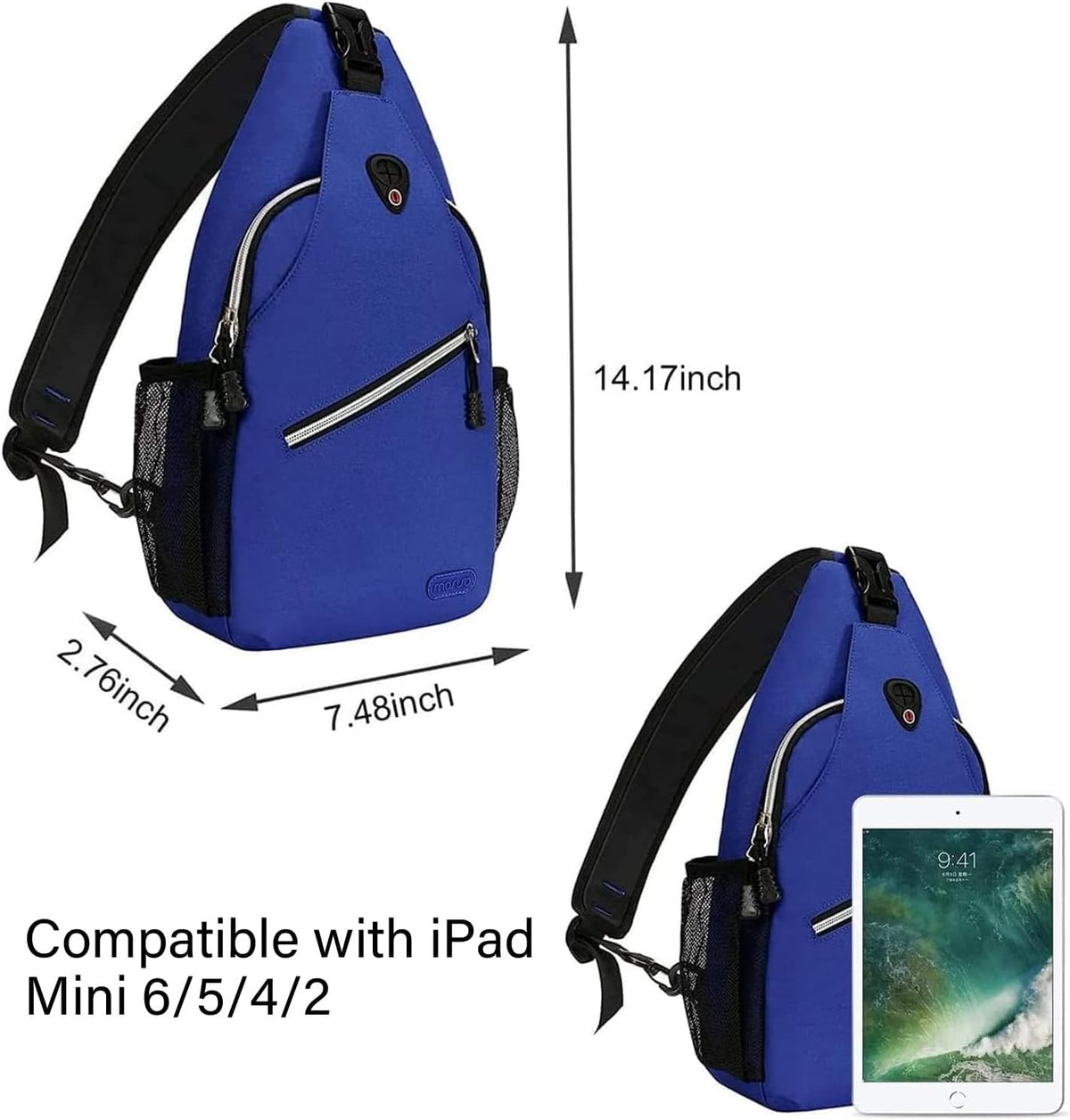 Mini Sling Backpack,Small Hiking Daypack Travel Outdoor Casual Sports Bag, Black