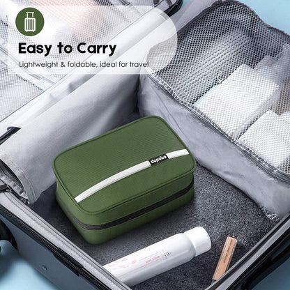 Travel Toiletry Bag for Women, Dopp Kit for Men, Waterproof Makeup Bag Shaving Bag with Hanging Hook, Portable Toiletry Organizer for Traveling and Camping