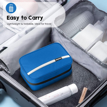 Travel Toiletry Bag for Women, Dopp Kit for Men, Waterproof Makeup Bag Shaving Bag with Hanging Hook, Portable Toiletry Organizer for Traveling and Camping