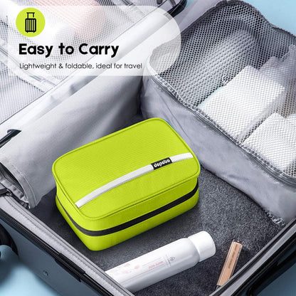 Travel Toiletry Bag for Women, Dopp Kit for Men, Waterproof Makeup Bag Shaving Bag with Hanging Hook, Portable Toiletry Organizer for Traveling and Camping