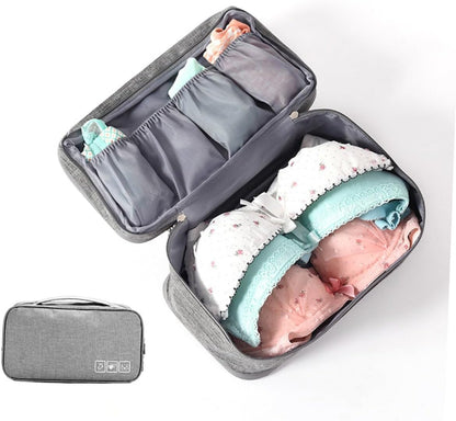 Cationic Underwear Storage Organizer Bag Waterproof Travel Pouch for Bras and Underwear Lightweight Travel Accessory