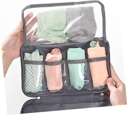 Cationic Underwear Storage Organizer Bag Waterproof Travel Pouch for Bras and Underwear Lightweight Travel Accessory