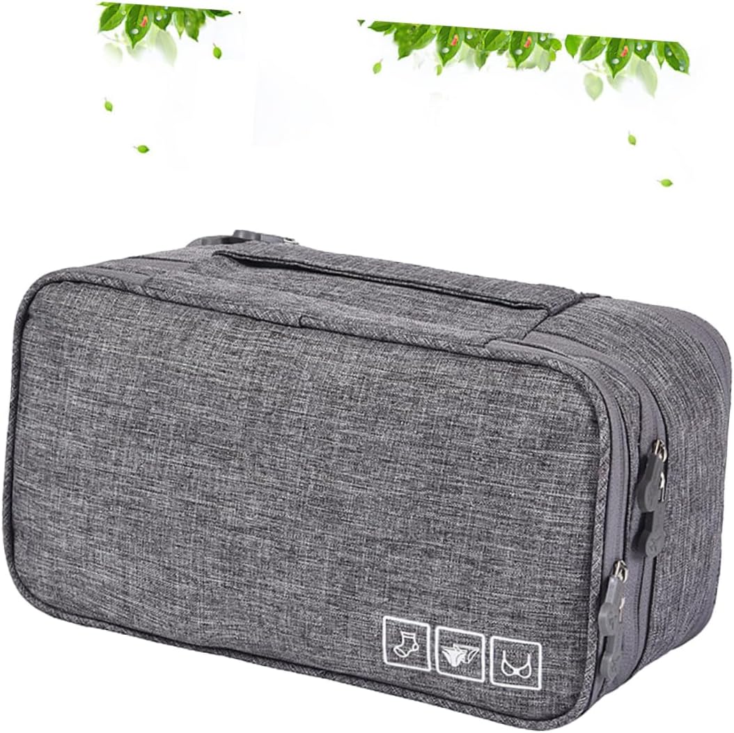 Cationic Underwear Storage Organizer Bag Waterproof Travel Pouch for Bras and Underwear Lightweight Travel Accessory