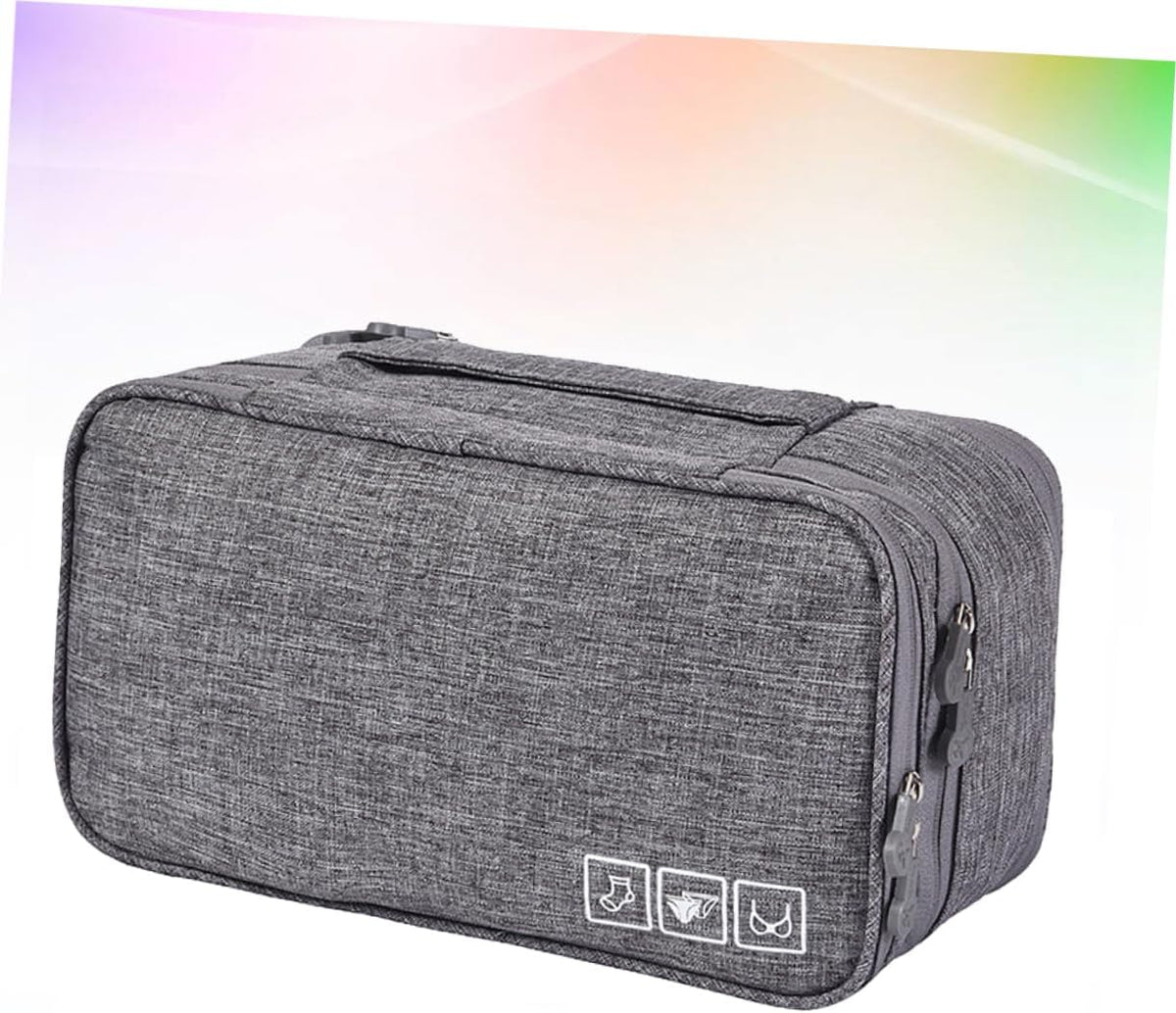 Cationic Underwear Storage Organizer Bag Waterproof Travel Pouch for Bras and Underwear Lightweight Travel Accessory