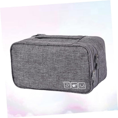 Cationic Underwear Storage Organizer Bag Waterproof Travel Pouch for Bras and Underwear Lightweight Travel Accessory