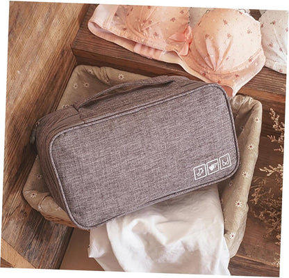 Cationic Underwear Storage Organizer Bag Waterproof Travel Pouch for Bras and Underwear Lightweight Travel Accessory