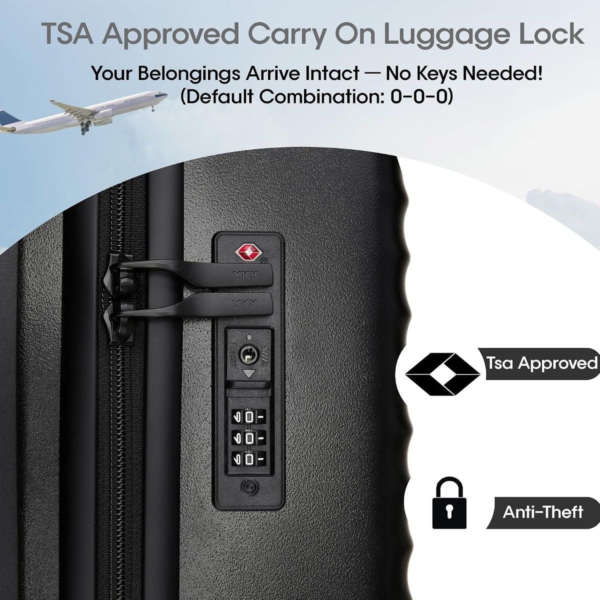 20 IN ,22x14x9 Airline Approved with Spinner Wheel | TSA Lock, Lightweight Hard Shell Travel Luggage for Men and Women Holiday,Weekend Trip,Business Travel