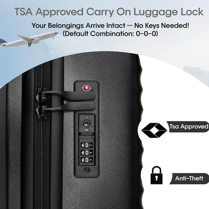 20 IN ,22x14x9 Airline Approved with Spinner Wheel | TSA Lock, Lightweight Hard Shell Travel Luggage for Men and Women Holiday,Weekend Trip,Business Travel