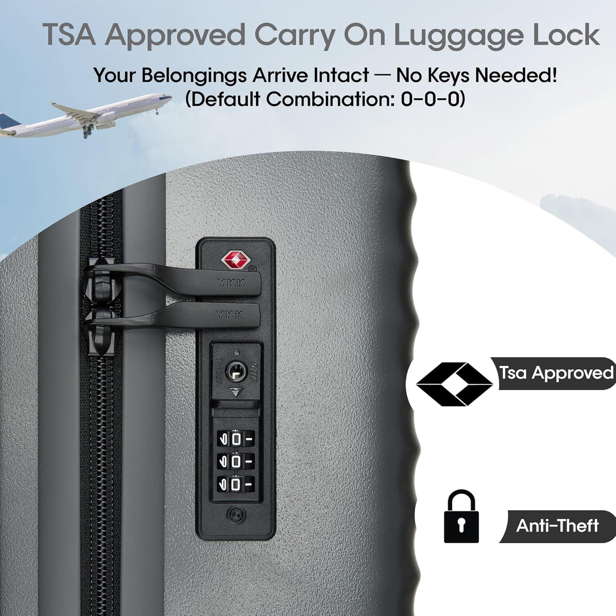 20 IN ,22x14x9 Airline Approved with Spinner Wheel | TSA Lock, Lightweight Hard Shell Travel Luggage for Men and Women Holiday,Weekend Trip,Business Travel