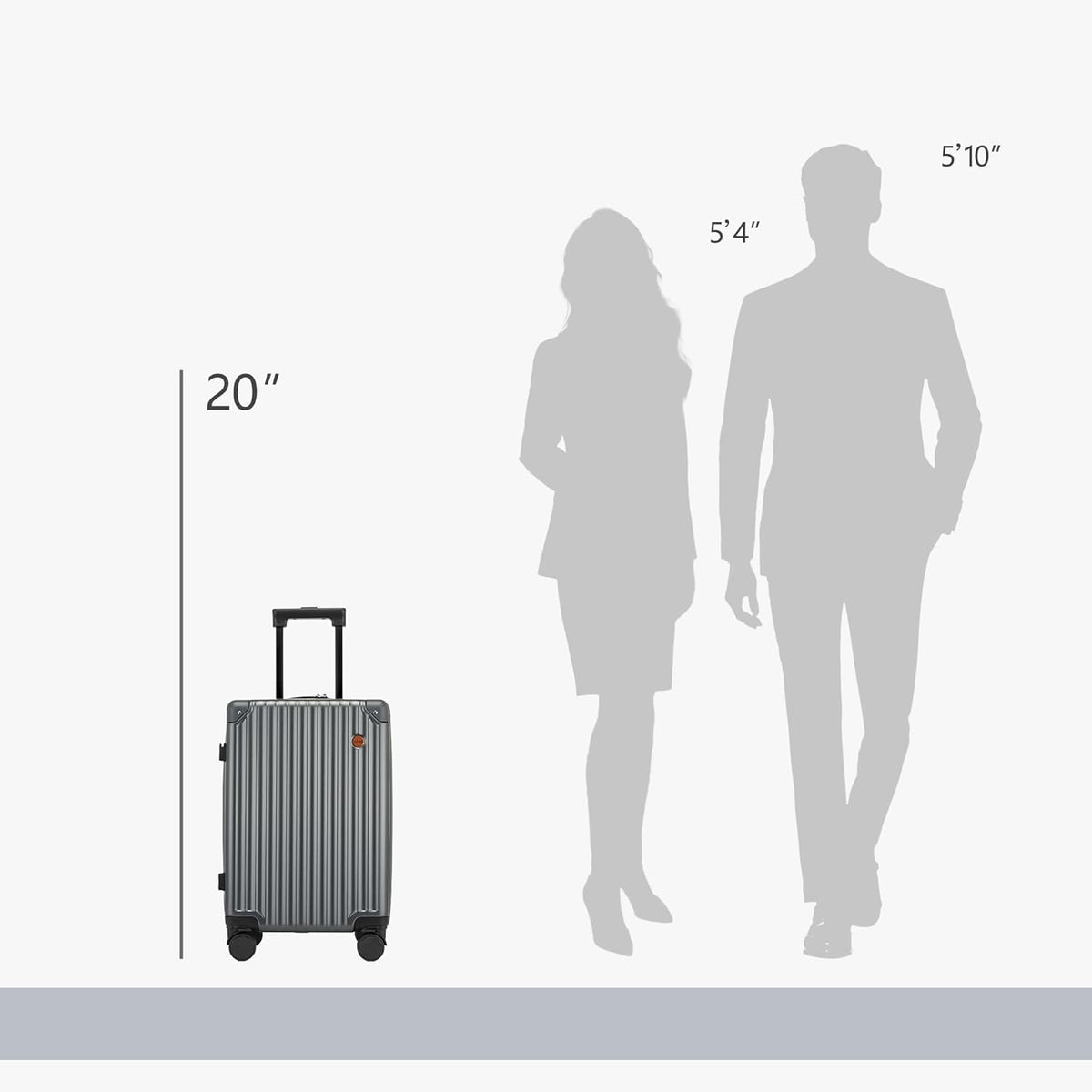 20 IN ,22x14x9 Airline Approved with Spinner Wheel | TSA Lock, Lightweight Hard Shell Travel Luggage for Men and Women Holiday,Weekend Trip,Business Travel