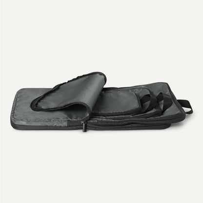 Ultralight Compression Packing Cubes, Recycled Fabric, 2 Zippers, Grey, for Suitcases or Backpacks