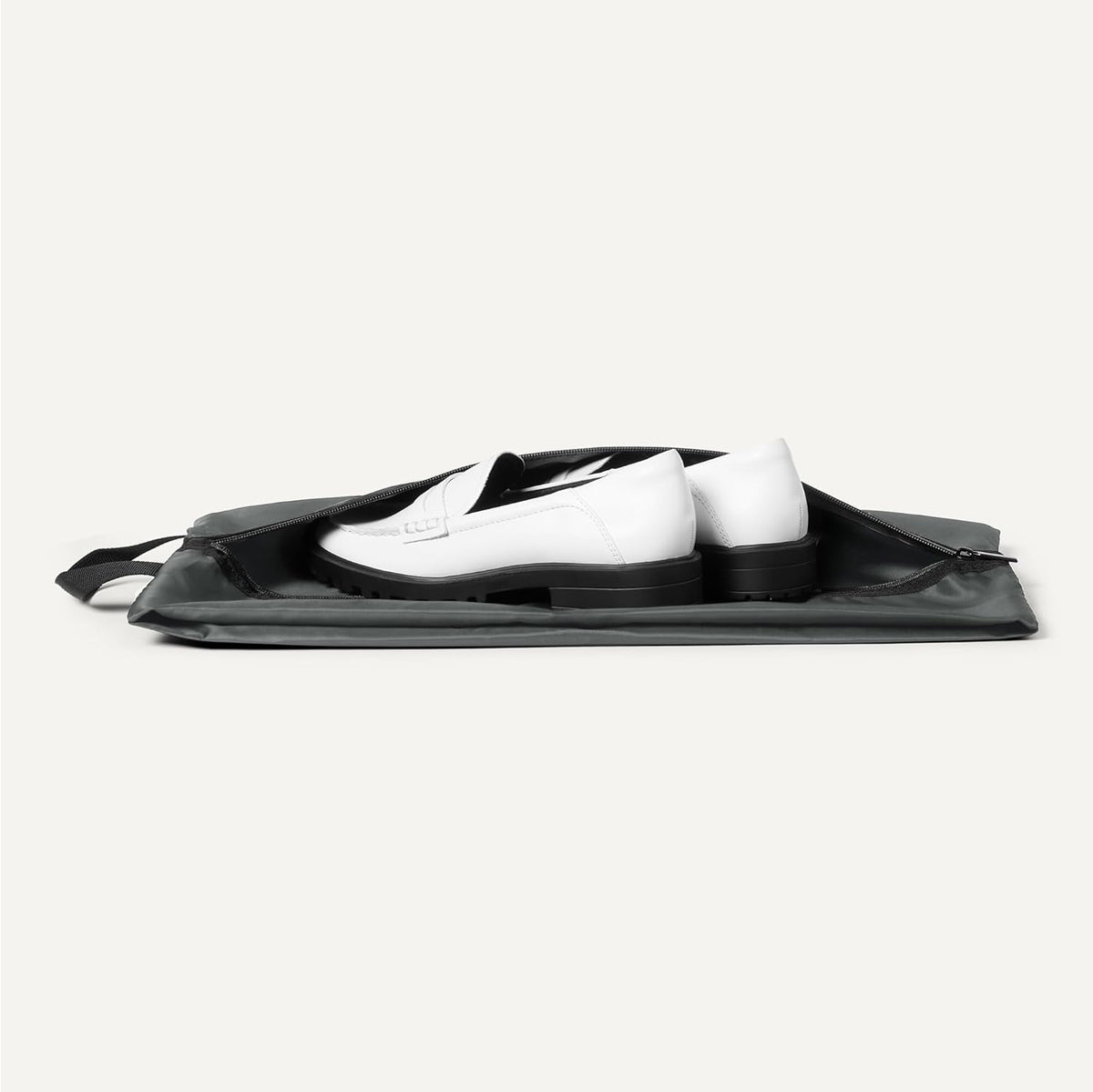 Ultralight Compression Packing Cubes, Recycled Fabric, 2 Zippers, Grey, for Suitcases or Backpacks