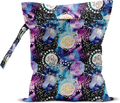 Wet Bag for Swimsuit, Beach Travel Essentials Wet Dry Bag, for Sunscreen Toiletry Dirty Clothes Yoga Gym Diaper, Friends Summer Beach Vacation Gifts. Colorful palm trees