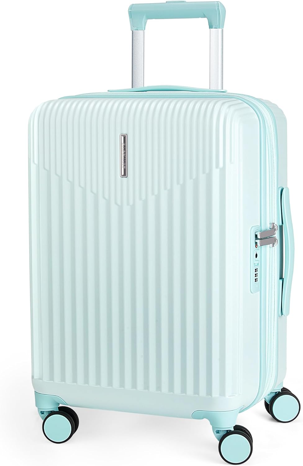 Carry On Luggage 22x14x9 Airline Approved with Spinner Wheels,100% PC Hardside Expandable Luggage with TSA Lock for Trips, 20 Inch Rolling Suitcases for Men Women,BlackPink