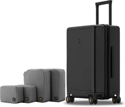 Elegance Carry-on Suitcase, 20 Inch Carry on Luggage, Hardside Large Suitcases with Wheels, Tavel Bag with Tsa Lock, Olive Green