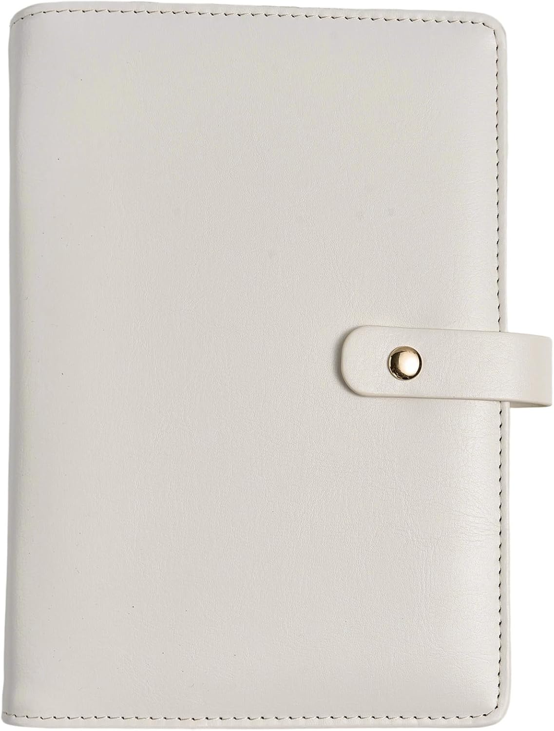 Women’s Travel Jewelry Case - Jewelry Ponch PU Leather Bag Ring Binder Organizer with Zipper Velvet Jewelry Pouches Bags - Cream White