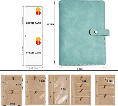Women’s Travel Jewelry Case - Jewelry Ponch PU Leather Bag Ring Binder Organizer with Zipper Velvet Jewelry Pouches Bags - Cream White