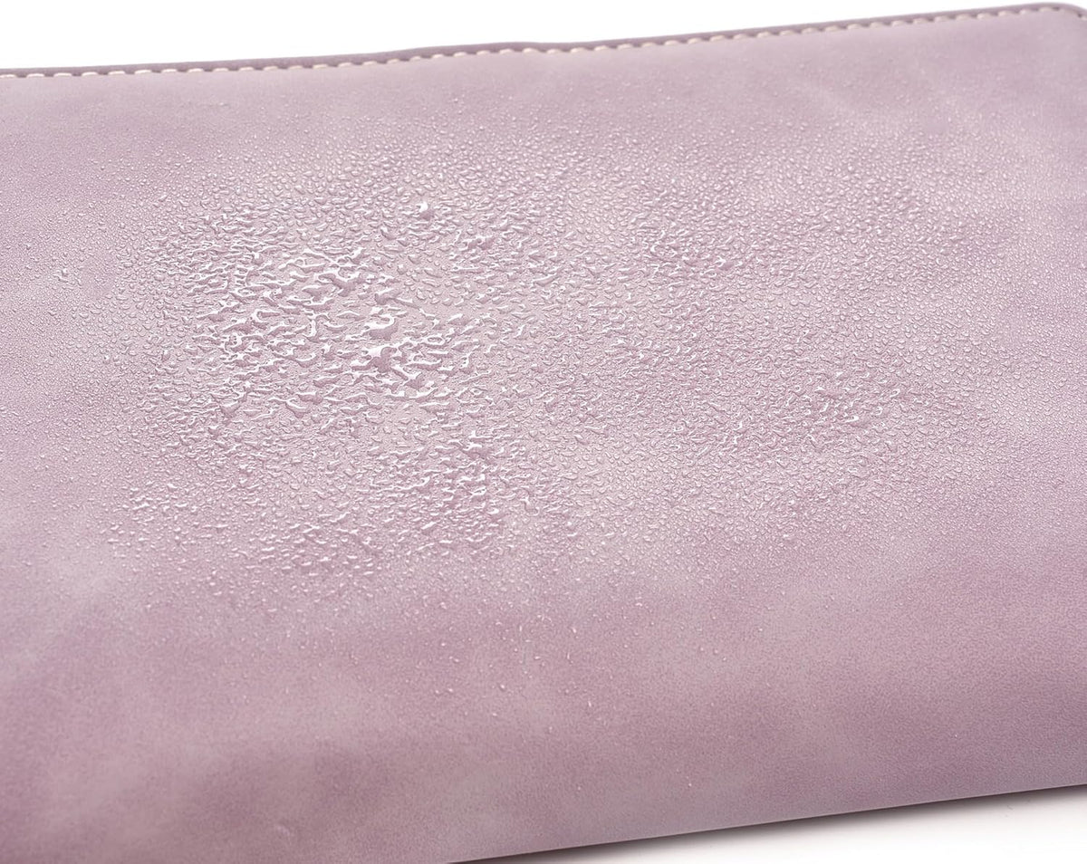 Women’s Travel Jewelry Case - Jewelry Ponch PU Leather Bag Ring Binder Organizer with Zipper Velvet Jewelry Pouches Bags - Cream White