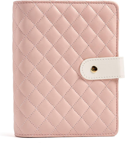 Women’s Travel Jewelry Case - Jewelry Ponch PU Leather Bag Ring Binder Organizer with Zipper Velvet Jewelry Pouches Bags - Cream White