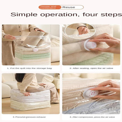 Compression Packing Cube,Space Saver Vacuum Organization Pouch,Compression Shipping Bags - for Travel Lugggage Suitcase Home Closet Wardrobe Dorm College