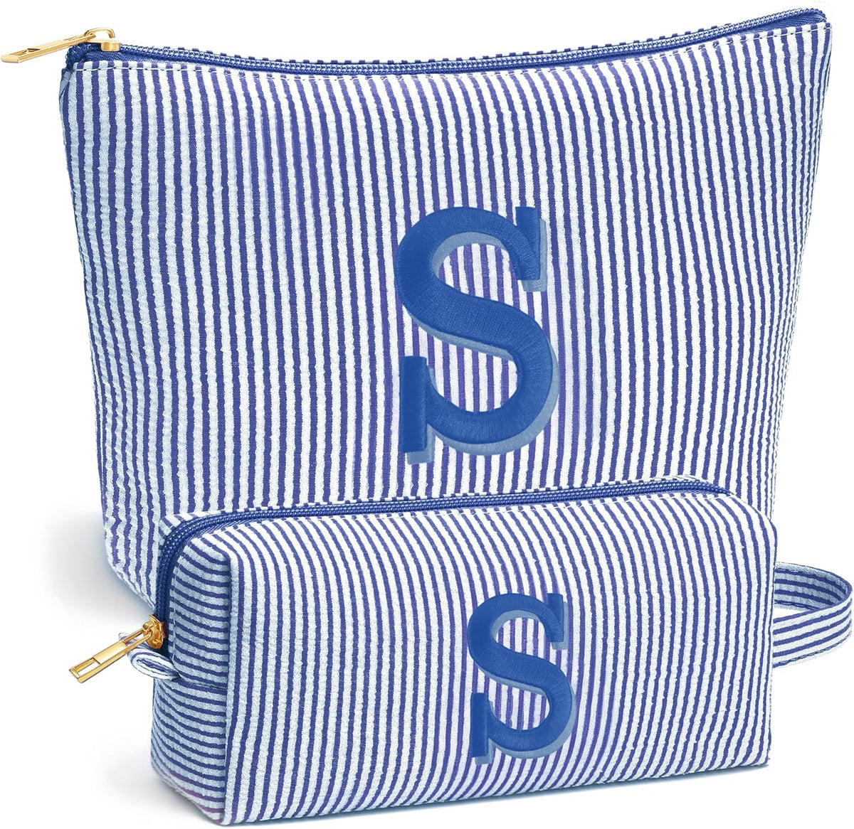 Birthday Gifts for Women - Initial Travel Makeup Bag for Women, Teen Girl Gifts Trendy Stuff, Birthday Gift for Women Girls Teen Girls, Pink Travel Makeup Bag - Letter A