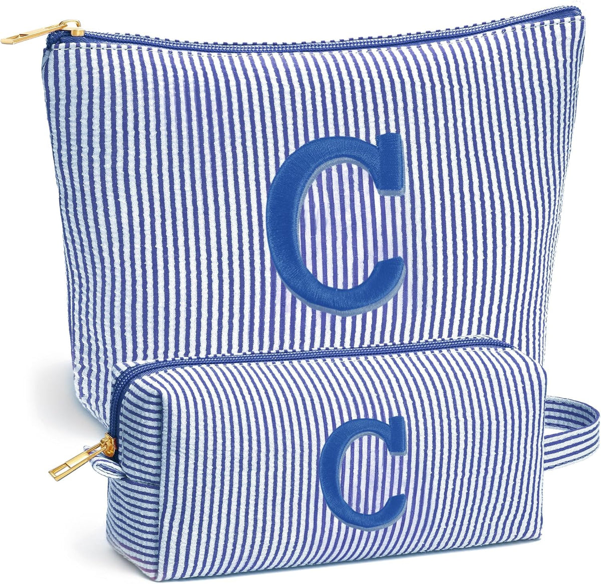 Birthday Gifts for Women - Initial Travel Makeup Bag for Women, Teen Girl Gifts Trendy Stuff, Birthday Gift for Women Girls Teen Girls, Pink Travel Makeup Bag - Letter A