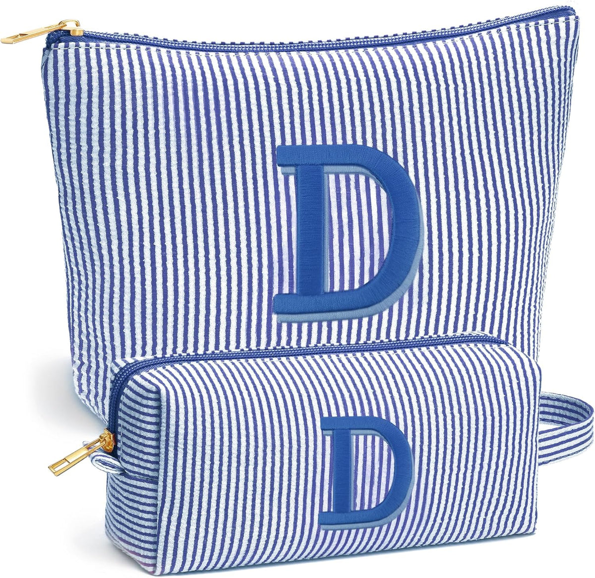 Birthday Gifts for Women - Initial Travel Makeup Bag for Women, Teen Girl Gifts Trendy Stuff, Birthday Gift for Women Girls Teen Girls, Pink Travel Makeup Bag - Letter A