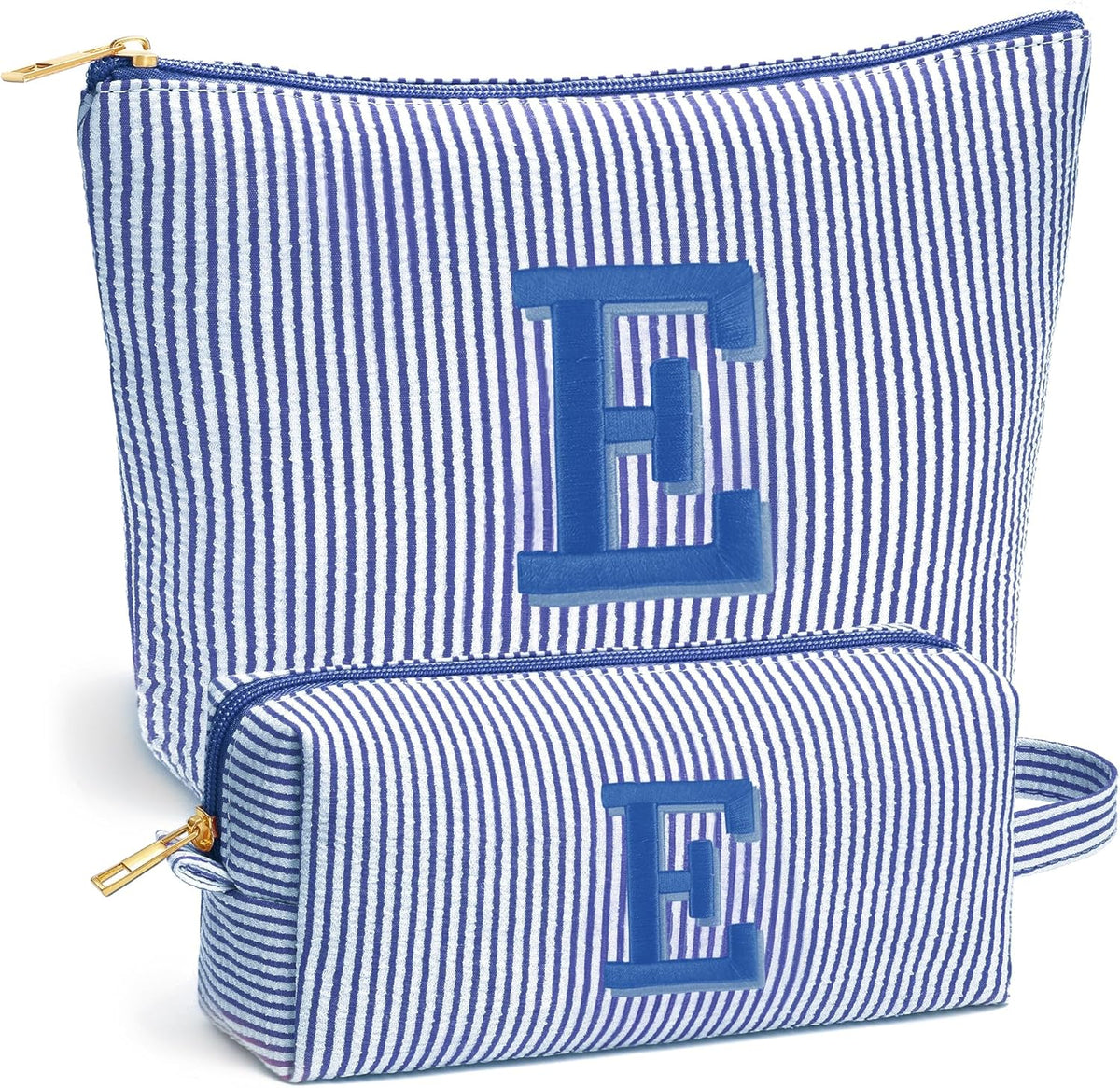 Birthday Gifts for Women - Initial Travel Makeup Bag for Women, Teen Girl Gifts Trendy Stuff, Birthday Gift for Women Girls Teen Girls, Pink Travel Makeup Bag - Letter A