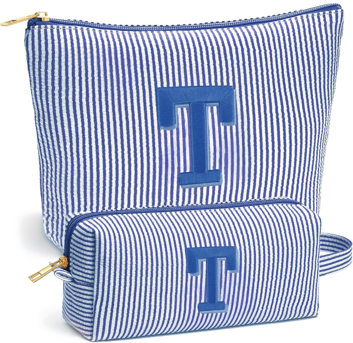 Birthday Gifts for Women - Initial Travel Makeup Bag for Women, Teen Girl Gifts Trendy Stuff, Birthday Gift for Women Girls Teen Girls, Pink Travel Makeup Bag - Letter A