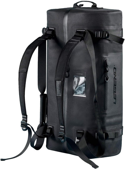 Arctic 50 Dry Waterproof Black Duffel Bag - Large 3000 cu in /50 Litre Capacity - TPU Design for Kayaking, Boating, Weekenders, Hiking or Gym - Foldable for Travel - 50 L