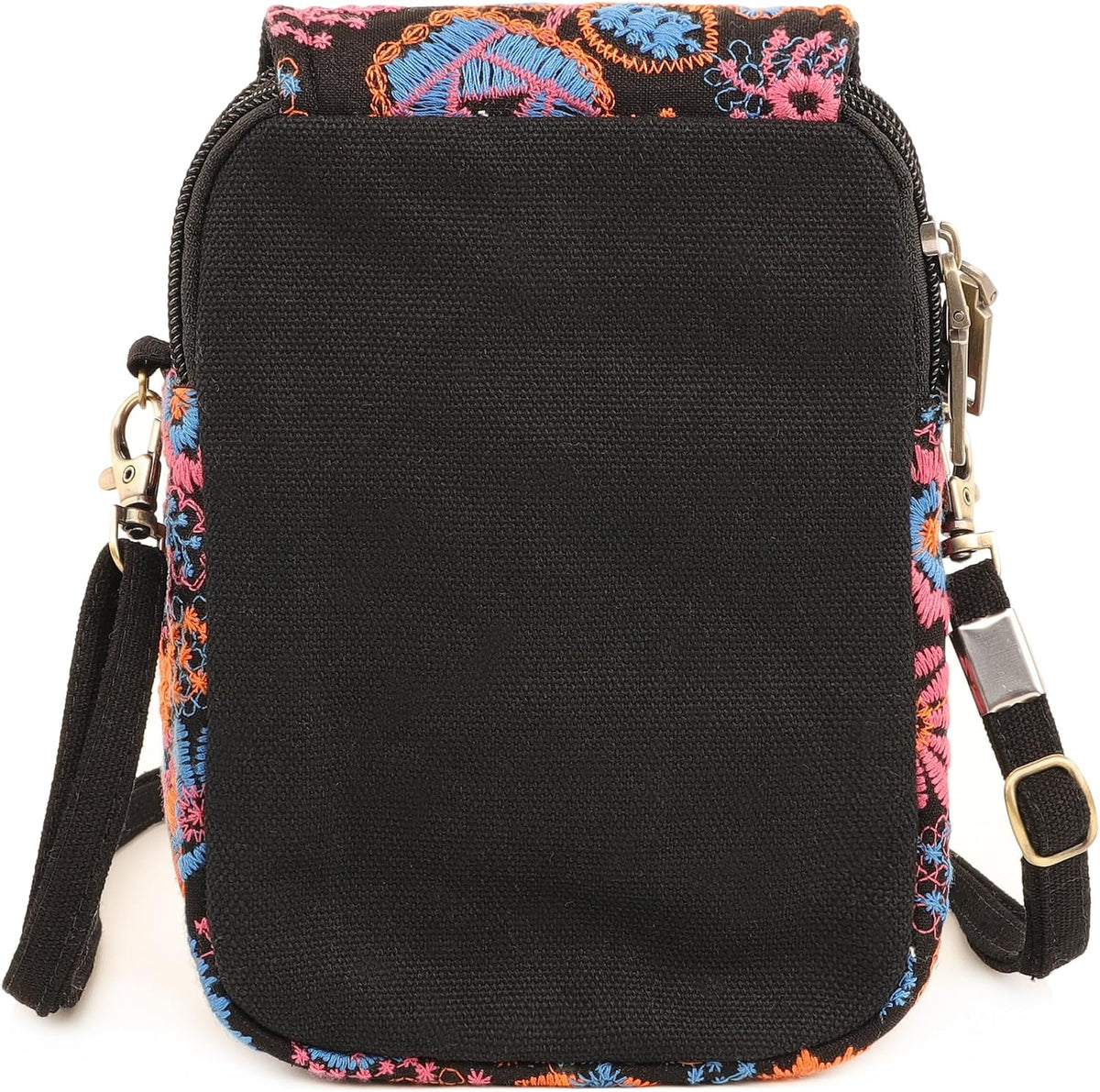 Embroidered Cute Mini Crossbody Bag for Women Small Handbags Wristlet Wallet Bag Cell-phone Pouch Coin Purse