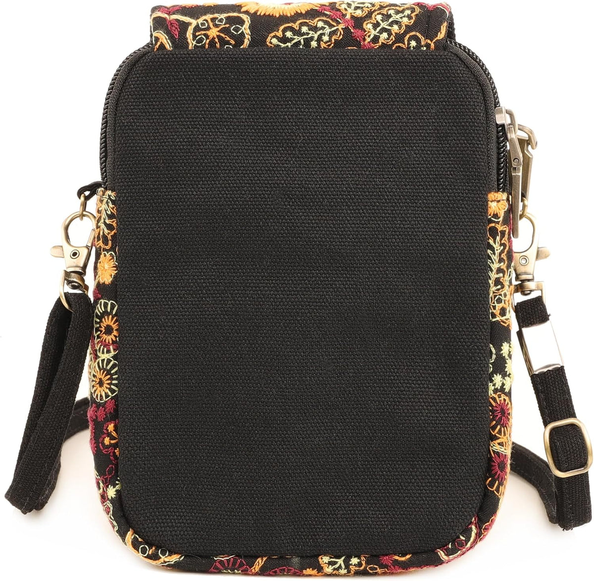 Embroidered Cute Mini Crossbody Bag for Women Small Handbags Wristlet Wallet Bag Cell-phone Pouch Coin Purse