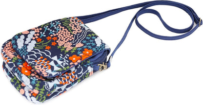 Embroidered Cute Mini Crossbody Bag for Women Small Handbags Wristlet Wallet Bag Cell-phone Pouch Coin Purse