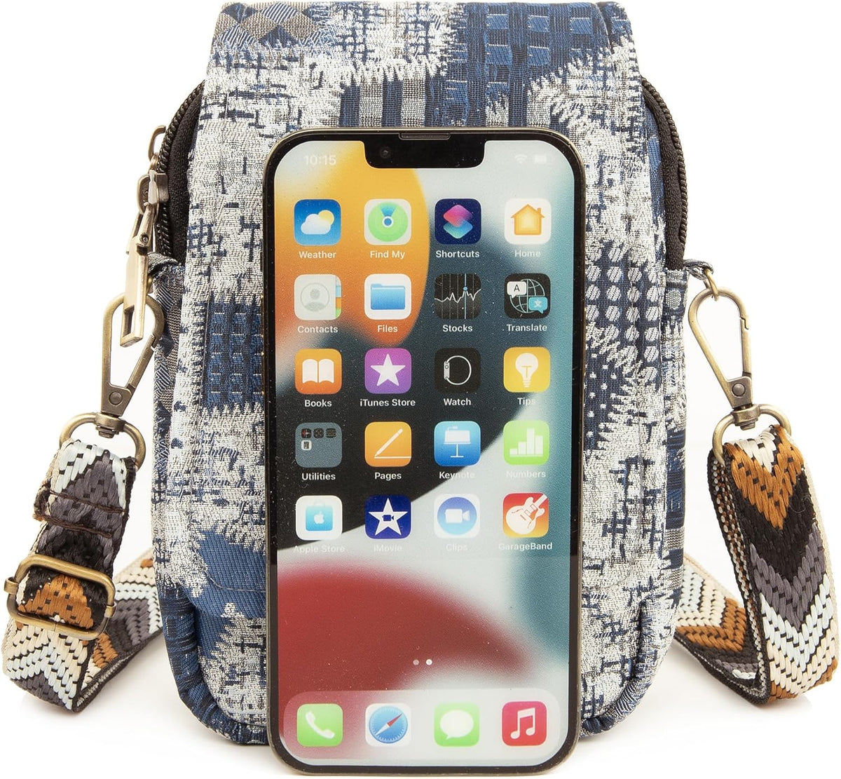 Embroidered Cute Mini Crossbody Bag for Women Small Handbags Wristlet Wallet Bag Cell-phone Pouch Coin Purse
