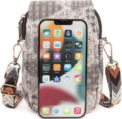 Embroidered Cute Mini Crossbody Bag for Women Small Handbags Wristlet Wallet Bag Cell-phone Pouch Coin Purse