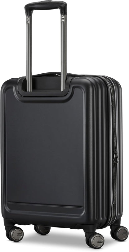 Fathead Underseater Carry-On Luggage - Airline Approved - Customize with Favorite Sports or Character Decal - Durable ABS Hardshell - RightHeight™ Adjustable Handle - White