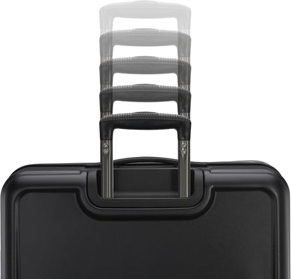 Fathead Underseater Carry-On Luggage - Airline Approved - Customize with Favorite Sports or Character Decal - Durable ABS Hardshell - RightHeight™ Adjustable Handle - White