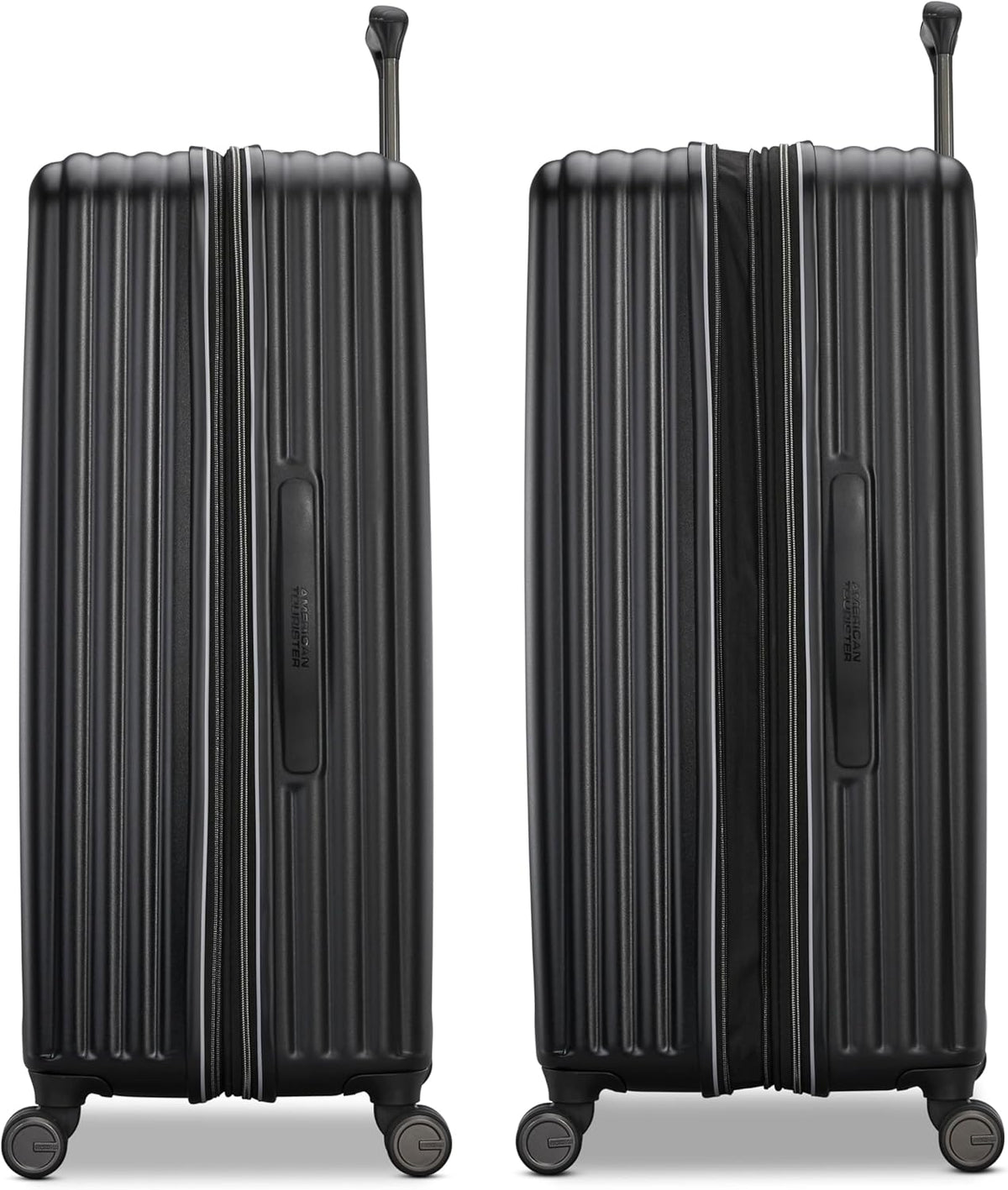 Fathead Underseater Carry-On Luggage - Airline Approved - Customize with Favorite Sports or Character Decal - Durable ABS Hardshell - RightHeight™ Adjustable Handle - White